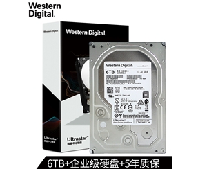 WD/西部數(shù)據(jù) 6TB SATA6Gb/s 7200轉(zhuǎn)256M 企業(yè)級硬盤(HUS726T6TALE6L4)