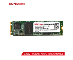 康佳 KONKA 240G SSD固態(tài)硬盤 M.2接口(SATA總線) 2280 K500系列