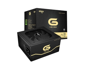 愛國(guó)者（aigo）G6額定600W 臺(tái)式主機(jī)電腦電源 直線版