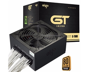 愛國(guó)者（aigo）G-T600鍍錫線版 額定600W 全模組銅牌電腦電源 寬幅臺(tái)式機(jī)電源