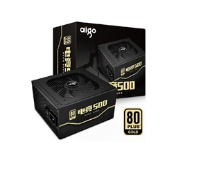 愛國者電競500 額定500W 臺式機電腦電源（全電壓金牌/DC-DC/黑色扁平線材支持背線/三年質(zhì)保）