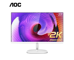 AOC Q27V3/WS 27英寸電腦顯示器2K高清IPS廣視角75Hz低藍(lán)光不閃屏