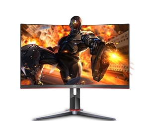 AOC CQ27G2 27英寸2K曲面電競144Hz/1ms可升降旋轉(zhuǎn)臺式電腦游戲顯示器