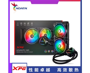 威剛 XPG L240 一體式水冷CPU散熱器 RGB/240mm冷排/12cm翼刀風(fēng)扇/全銅水冷頭