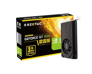 索泰（ZOTAC） GT1030 D4雷霆版支持多屏臺式主機辦公學(xué)習(xí)電腦獨立顯卡 1030 4GD4 雷霆